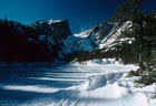 January - Dream Lake and Hallet Peak in winter - Rocky Mountain National Park, Colorado