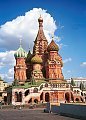 The vivid domes of St. Basil's Cathedral, with its nine churches - Red Square, Moscow, Russia